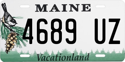 ME license plate 4689UZ