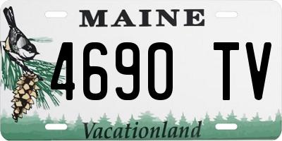 ME license plate 4690TV