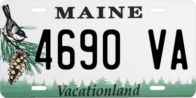 ME license plate 4690VA