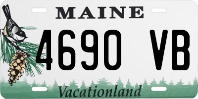 ME license plate 4690VB