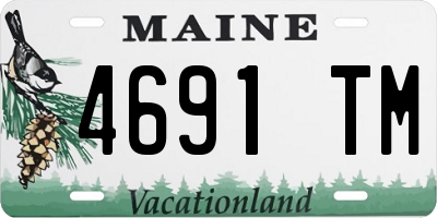 ME license plate 4691TM