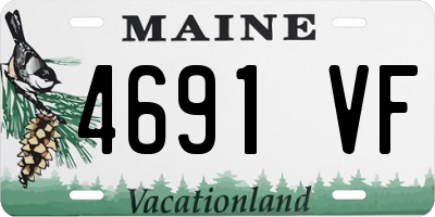 ME license plate 4691VF