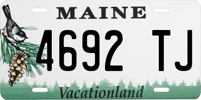 ME license plate 4692TJ