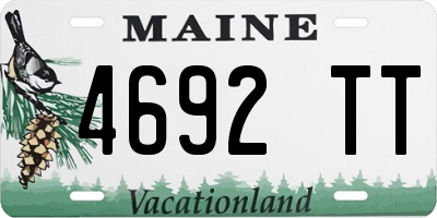 ME license plate 4692TT