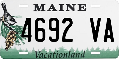 ME license plate 4692VA