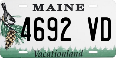 ME license plate 4692VD