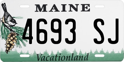 ME license plate 4693SJ