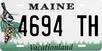 ME license plate 4694TH