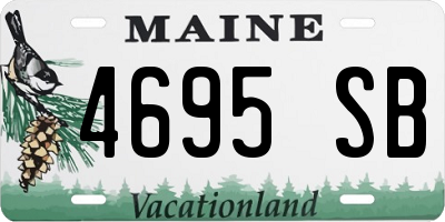 ME license plate 4695SB