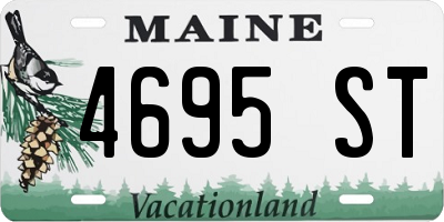 ME license plate 4695ST