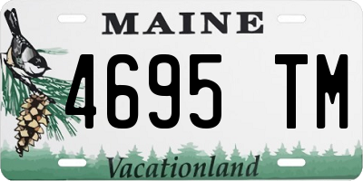 ME license plate 4695TM