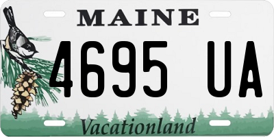 ME license plate 4695UA