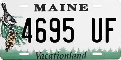 ME license plate 4695UF