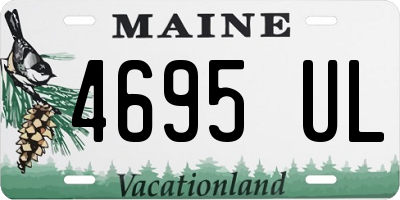 ME license plate 4695UL