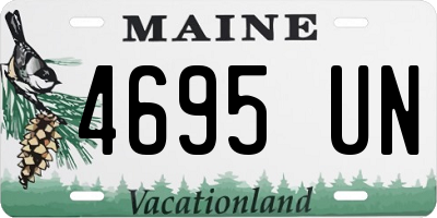 ME license plate 4695UN