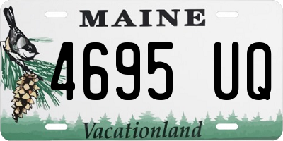 ME license plate 4695UQ