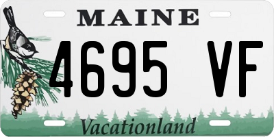 ME license plate 4695VF