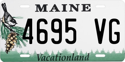 ME license plate 4695VG