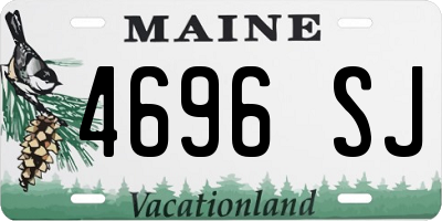 ME license plate 4696SJ