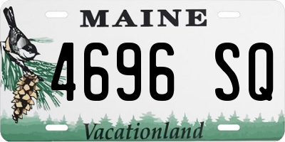 ME license plate 4696SQ