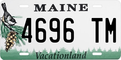 ME license plate 4696TM