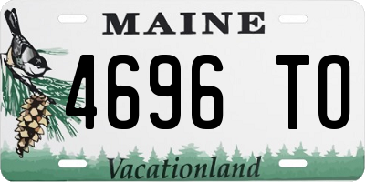 ME license plate 4696TO