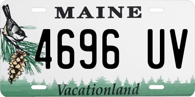 ME license plate 4696UV