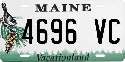 ME license plate 4696VC