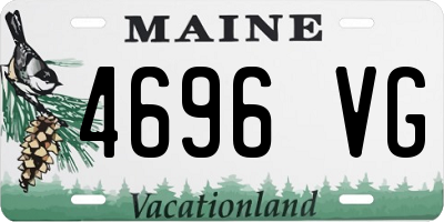 ME license plate 4696VG