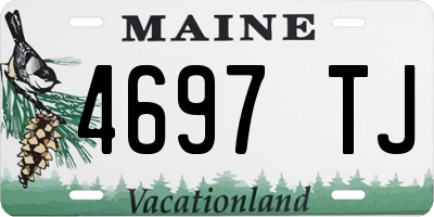 ME license plate 4697TJ