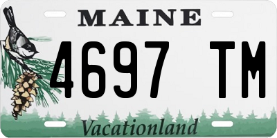 ME license plate 4697TM
