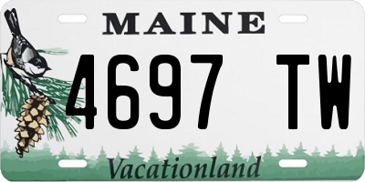 ME license plate 4697TW