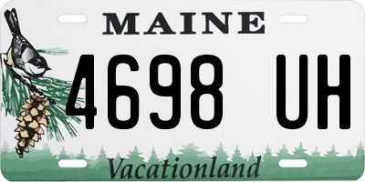 ME license plate 4698UH