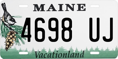 ME license plate 4698UJ