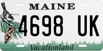 ME license plate 4698UK