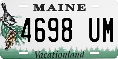 ME license plate 4698UM