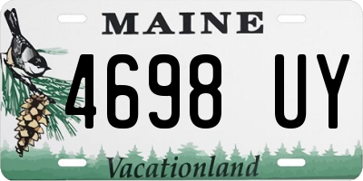 ME license plate 4698UY