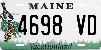 ME license plate 4698VD