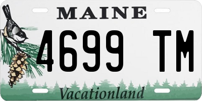 ME license plate 4699TM