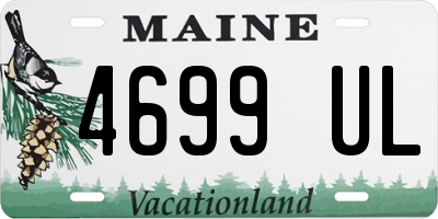 ME license plate 4699UL