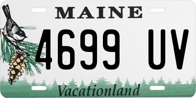 ME license plate 4699UV