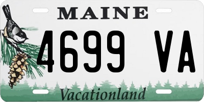 ME license plate 4699VA