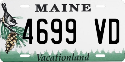 ME license plate 4699VD