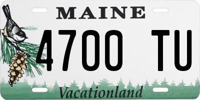 ME license plate 4700TU