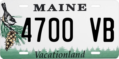 ME license plate 4700VB