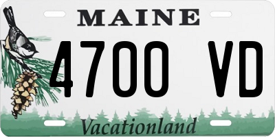 ME license plate 4700VD