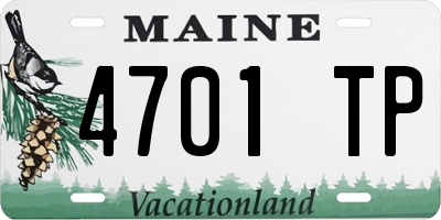 ME license plate 4701TP