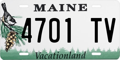 ME license plate 4701TV