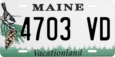 ME license plate 4703VD
