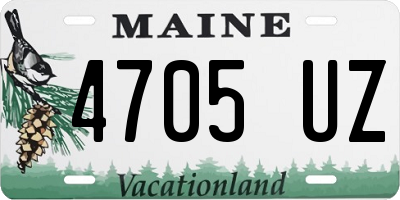 ME license plate 4705UZ